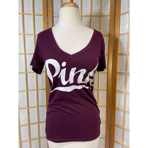Victoria's Secret PINK Sm Varsity Tee - Picture 1 of 12